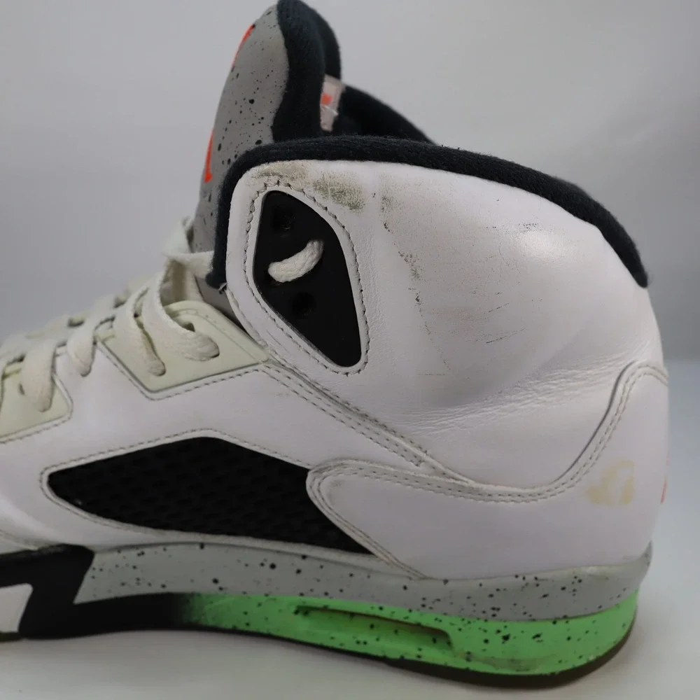 Nike Air Jordan 5 Retro Pro Stars White Green Men's Shoes Sneakers Size 11.5‎